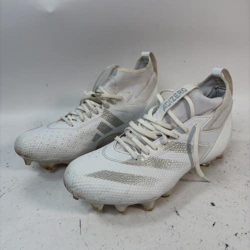 Adidas Adizero Impact Football Cleats, White, 10.5