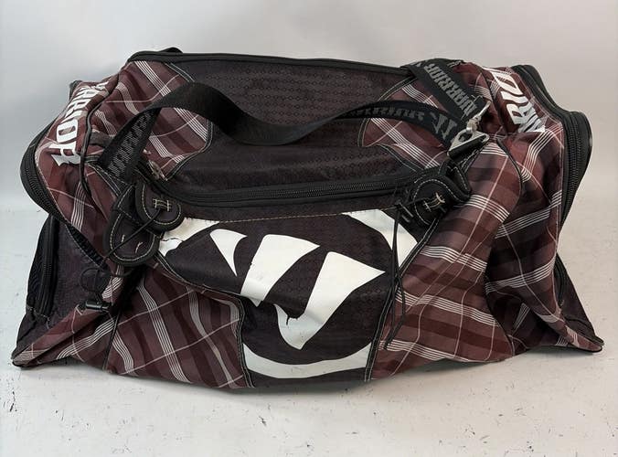 Warrior Lacrosse Duffle Carry Bag, 30x11, Maroon