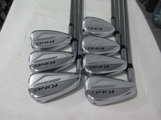 Left-Handed Cobra King Forged TEC One Length Iron Set - 4-PW - Regular Graphite