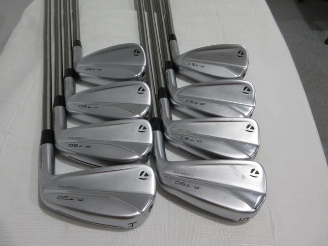 TaylorMade 2021 P790 Iron Set - 4-PW, AW - SteelFiber Regular Graphite +1" Long