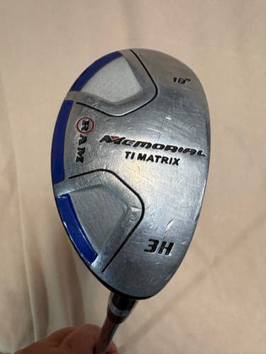 Men's RAM Memorial ti matrix Right Handed Hybrid Regular Flex 3H Steel Shaft (Used)