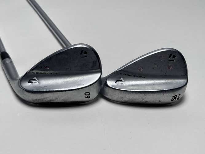 TaylorMade Milled Grind 3 Raw Chrome Wedge Set 56* 12 | 60* 11 DG X100 XStiff RH