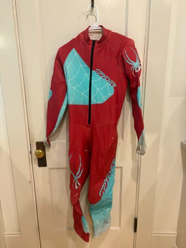 Women's Medium Spyder Padded Racing Ski Suit (Used) FIS Legal