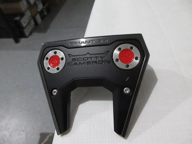 Left-Handed Scotty Cameron Phantom 7 Black Putter - 35" - NEW
