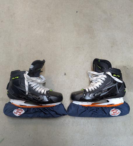 Bauer Elite Hockey Sr Goalie Skates 10.5 (Used) Fit 3