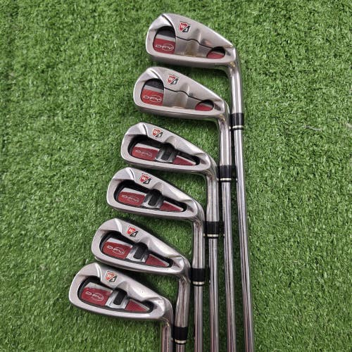 Wilson D-FY Hybrid Iron Set 5-PW Half + Half 76g Graphite Feel Steel RH READ