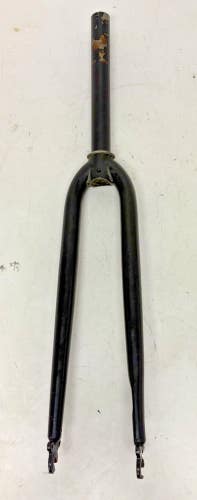 Black CrMo Disc Brake 700C Rigid Fork 215mm 1-1/8" Threadless Steerer Tube