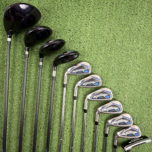 Tour Edge Bazooka 370 Golf Set Driver Woods Hybrid Iron Set Putter Left Handed