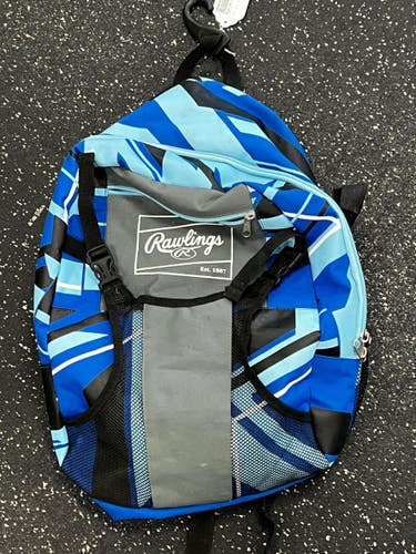 Used Rawlings BACKPACK BB/SB Player Backpack Royal Blue 11849-S000044554