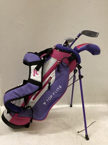 Used Top Flite JR 4PC GIRL SET Jr Package Set RH Purple And Pink 5 Piece 11725-S000508983
