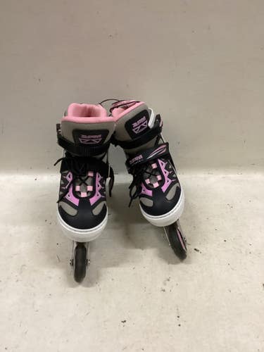 Used ZPM SPORTS ADJ INLINES Junior Rec Fitness Skates Black Adjustable 11725-S000509027