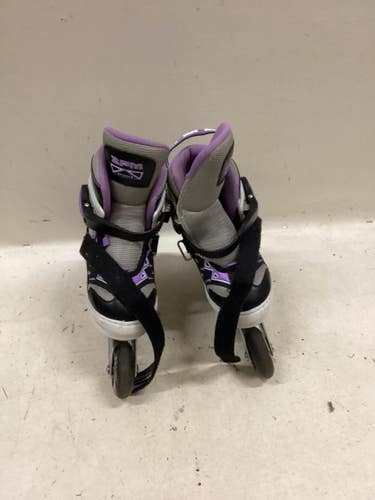 Used ZPM SPORTS ADJ INLINES Junior Rec Fitness Skates Black Adjustable 11725-S000509028