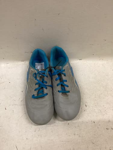 Used Lotto Soccer Cleats Grey And Royal Blue Junior 03 11725-S000508922