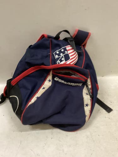 Used Demarini BB BACKPACK USA BB/SB Player Backpack White/Red/Navy 11725-S000508927