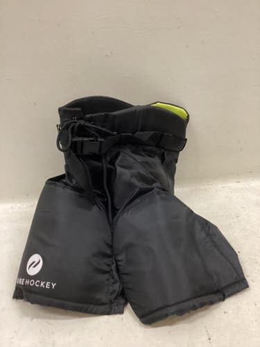 Used Pure Hockey PANTS Youth Pant White/Black/Yellow LG 11725-S000508631