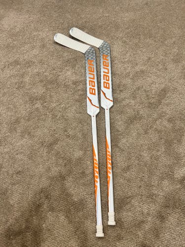 2 Senior Bauer Vapor Flylite Regular Goalie Sticks 25" Paddle (New)