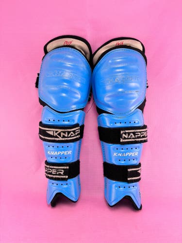 Knapper AK5 Ball Hockey Shin Pads 11" Blue