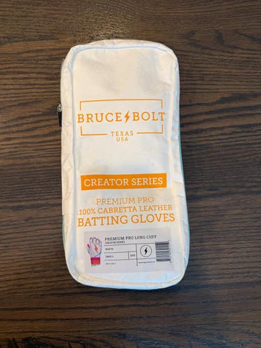 NEW Bruce Bolt Batting Gloves *CREATOR SERIES* Size: S - LONG CUFF