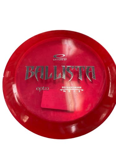 Used Latitude 64 BALLISTA OPTO Disc Golf Driver Red 11859-S000033881