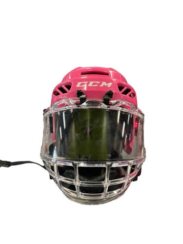 Used CCM FL 3DS Helmet Full Visor Combo Pink SM 11859-S000033842