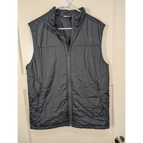 The North Face Mens Black Quilted Puffer Vest Full Zip Insulated Medium