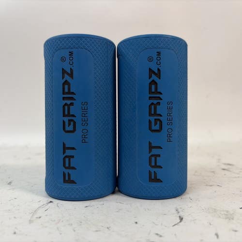 Fat Gripz Weightlifting Thick Bar Grips, Blue, 2.25 in/5.7 cm
