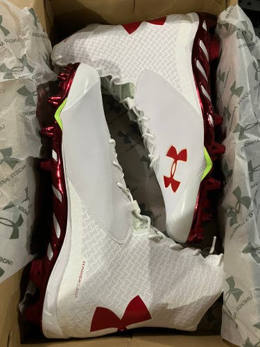 M 17.0 (W 18.0) Under Armour Spine Brawler MC W - White/Red (New)