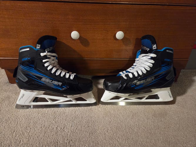 Bauer GSX Hockey Goalie Skates 9D (2026 Model - Used - Like New)