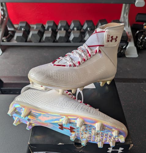 M 16.0 (W 17.0) Under Armour MC Highlight - White (New)