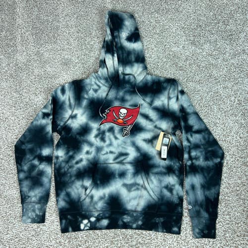Tampa Bay Buccaneers Hoodie Mens Large Gray Sweatshirt New Era NFL Football