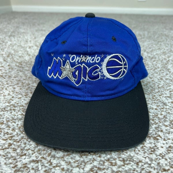 Vintage Orlando Magic Hat Mens One Size Blue Black GCC NBA Snapback Basketball