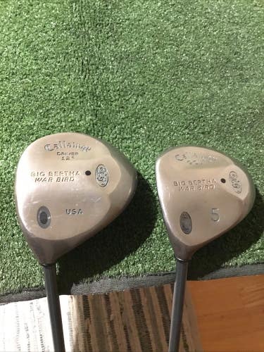 Callaway Left Handed Ladies Big Bertha War Bertha Woods Set D & 5W Gems Graphite