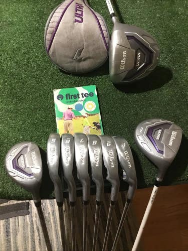 Wilson Ladies Ultra Full Set (Driver, FW, Hybrid, 5-PW) Steel & Graphite Shafts