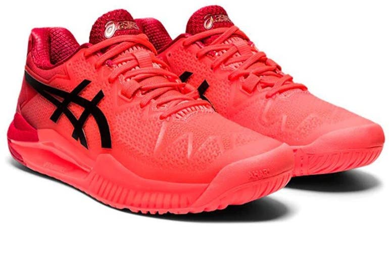 *NIB* WOMEN'S ASICS GEL-RESOLUTION 8 TOKYO TENNIS SHOES (SUNRISE RED/BLK) SZ 8.5