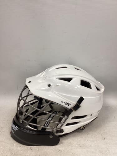 Used Cascade CPV-R GOALIE Lacrosse Helmet White XS/S 11851-S000053045
