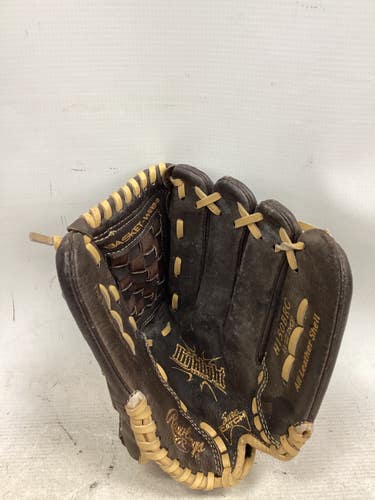 Used Rawlings HIGHLIGHT SERIES BB/SB Glove RH Throw Black And Orange 10 1/2" 11851-S000052948