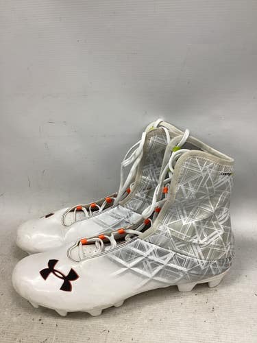 Used Under Armour HIGHLIGHT Adult FB Cleats Grey Senior 16 11851-S000052972