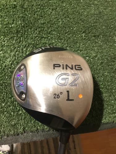 Ping Ladies G2 Orange Dot L 26* FW Wood TFC 100 Lightweight Graphite (40) *VGC*