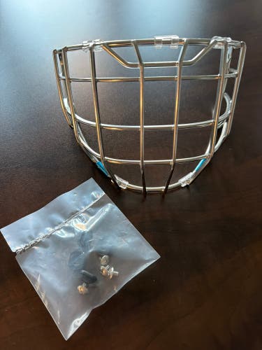 Senior Small CCM Axis F9 Goalie Cage - Straight bar (New)