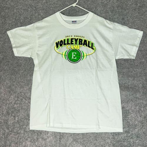 Eastern Michigan Eagles Mens Shirt Large White Green NCAA Basketball Sports Top