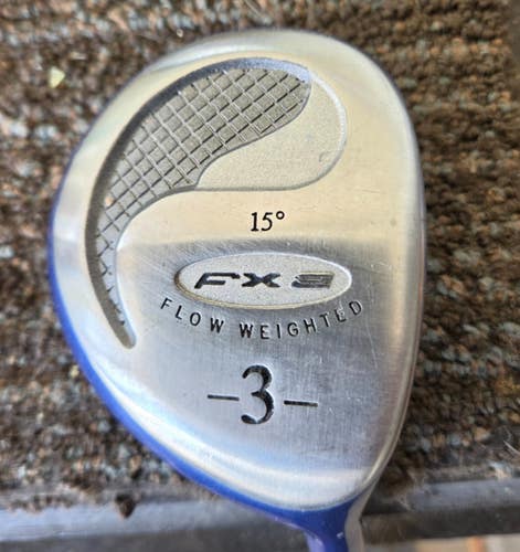 43.5 IN LADIES RAM FX2 15 DEG 3 WOOD GOLF CLUB VERY NICE NEAR PERFECT CONDITION