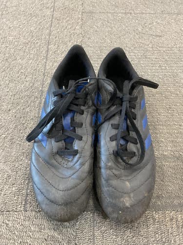 Used Adidas SOCCER CLEATS Soccer Cleats Black And Navy Blue Junior 03.5 11614-S000244666