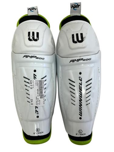 Used WinnWell AMP500 Youth 8" Hockey Shin Guards 11692-S000157841