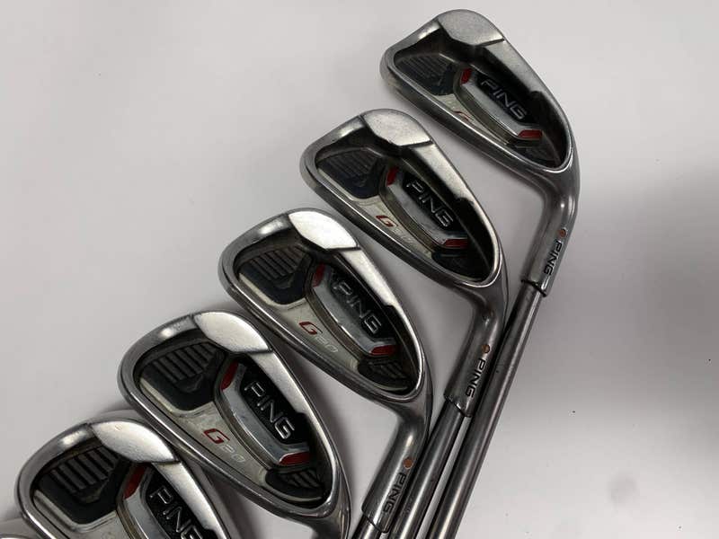 Ping G20 Iron Set 6-PW+GW+SW Orange Dot TFC 169 I Regular Mens RH