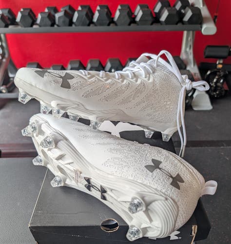 M 12.5 (W 13.5) Under Armour Spotlight Select D - White (New)