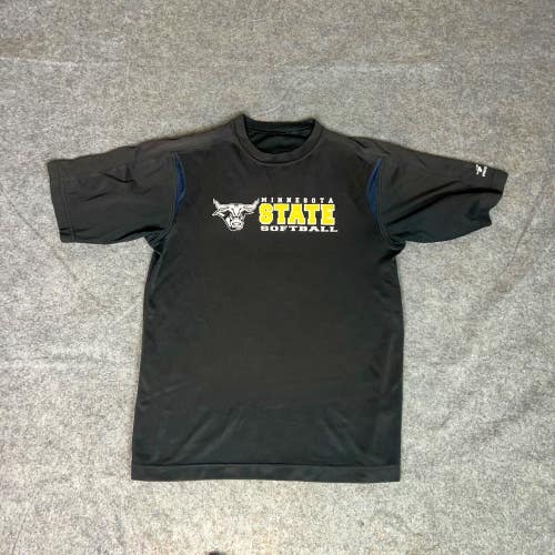 Minnesota State Mavericks Mens Shirt Small Black Tee T Softball NCAA Sports Logo