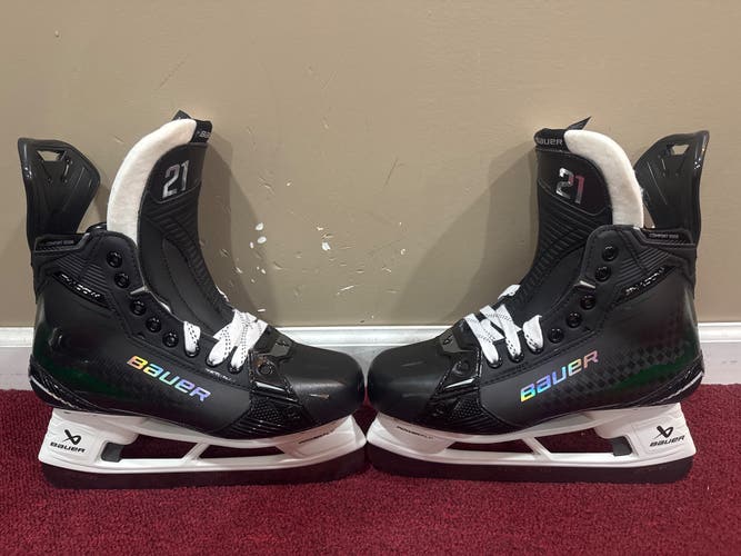 Green 2024 Bauer Supreme Shadow Hockey Skates Pro Stock 8.5 (New)Item#NDSW85