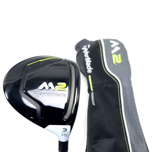 TaylorMade M2 2019 3 Fairway Wood 15* REAX 65g Stiff Graphite Mens RH HC