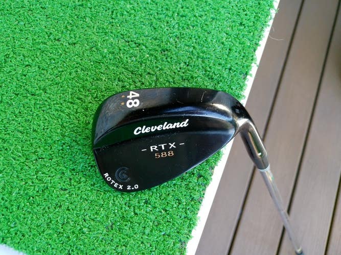 Cleveland RTX588 Black 48.8* Gap Wedge w/ True Temper Wedge Flex Shaft