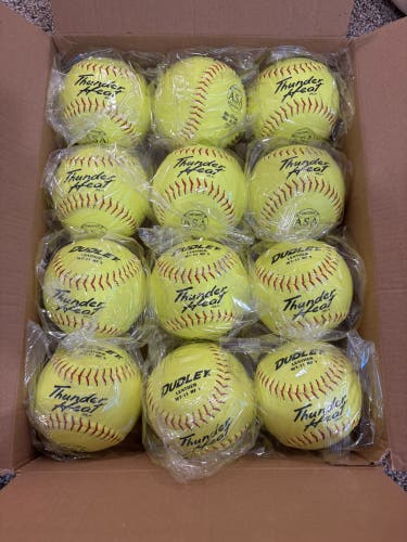 New Dudley Thunder Heat 4a-541y ASA/USA 11 Inch Womens' Sold by the Dozen